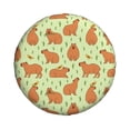 thumbnail image 4 of Spare Tire Cover, Capybaras Grass Wheel Cover Tire Covers For Trailers Car Truck Camper Universal Tire Covering Fits Diameter14"-17", 4 of 4