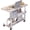 White-31.5", variant on 31.5" Adjustable Mobile Standing Desk with Wheels, Rolling Computer Table with Storage Shelves, Portable Laptop Workstation for Home Office and Small Spaces,White