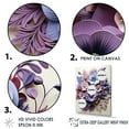 thumbnail image 3 of Designart "Artistic Expression In Purple Pansies" Pansies Floater Framed Canvas Art Print, 3 of 5