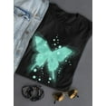 thumbnail image 3 of Neon Green Butterfly Shaped T-Shirt Women -Image by Shutterstock, Female Large, 3 of 4