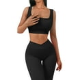 thumbnail image 6 of ONLYSHE Womens High Waist Running Workout Sets Yoga Leggings With Crop Tank Tops Athletic Outfits 2 piece Sprot Sets, 6 of 8
