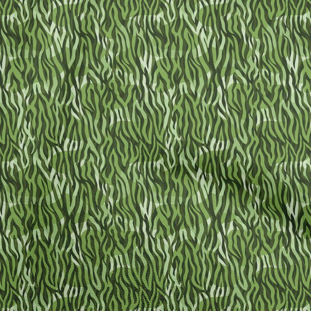 oneOone Polyester Lycra Green Fabric Abstract Sewing Material Print Fabric By The Yard 56 Inch Wide