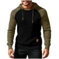 thumbnail image 2 of Donemore Men's Casual Hoodie Solid Color Half-Zip Drawstring Pockets Long Sleeve Japanese Fabric Sporty Loose Fit, 2 of 6