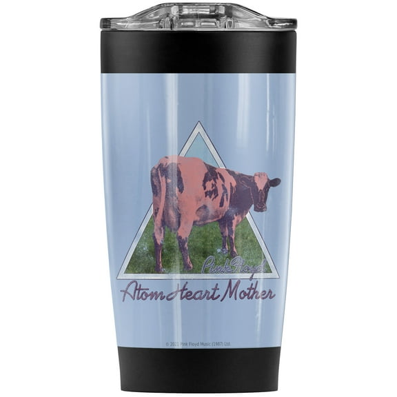 Pink Floyd/Atom Mother Heart Pyramid Stainless Steel Tumbler 20 oz Coffee Travel Mug/Cup, Vacuum Insulated & Double Wall with Leakproof Sliding Lid | Great for Hot Drinks and Cold Beverages