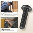 thumbnail image 4 of Pan Head Torx Security Screws Bolts (M10-1.5x30mm) 10Pcs, Button Torx Head Machine Screws Carbon Steel - for Furniture Woodworking Project, Black, 4 of 7