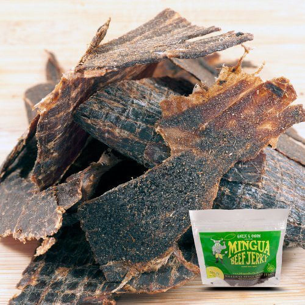 Mingua Beef Jerky Garlic & Onion 3.5oz [4-Bags]