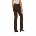 thumbnail image 4 of ZayWay Women's Stretch Bootcut Dress Pants with Pockets - Wear to Work - Ponte Treggings Brown 3X-Large, 4 of 6