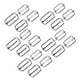thumbnail image 2 of 20 hebillas deslizantes de ajuste rectangular de metal, hebillas de pasador de rodillo, ajustador de correa deslizante para bolsa de cinturón, Hugo Hebilla deslizante, 2 of 7