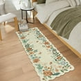 thumbnail image 5 of Moynesa 2'x5' Floral Runners for Hallways, 2x5ft Kitchen Runner Rug Ultra-Thin Soft Rug, Non-Slip Washable Rug Runner Stain Resistant Boho Rug Low-Pile Carpet Runner for Bathroom Bedroom,Beige, 5 of 7
