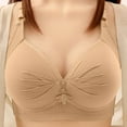thumbnail image 2 of hotojiny Leisure Bars for Women Plus Size Pleated Adjustable Strap Push up Bra Fashion Comfortable Full Coverage Everyday Bras, 2 of 3