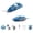 Blue, variant on Mini 2.4G RC Speed Boat, 360° Stunt & Diving Action, Colorful LED Lights, Water Ball Play, Small Electric Boat for Pool and Lakes (Green)