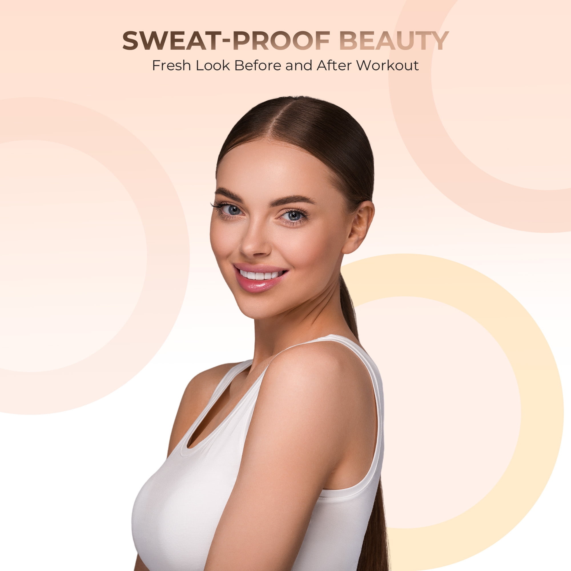 4pc Full Size Kit (Fair 1) Mineral Makeup Matte Translucent Loose Foundation + Kabuki Brush + Concealer + Finishing Setting Powder + Bare Face Full Coverage