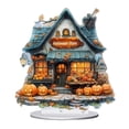 thumbnail image 2 of Halloween Pumpkin Ghost House Decoration 2D Acrylic Bedroom Desktop Gift, 2 of 5