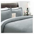 thumbnail image 2 of KITYDALK Premium Velour Velvet Duvet Cover Set - Duvet Cover (90” x 90”) & 2 Pillow Shams (20” x 26”) - 3-Piece Set - Gray Blue, Queen Size, 2 of 8