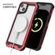 thumbnail image 4 of Funda GHOSTEK Atomic para iPhone 14 PLUS Aluminio Transp Roja MagSafe, 4 of 9