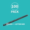 thumbnail image 2 of 100 Pack Plastic Binding Comb Spines, 1/2 Inch Diameter, 90 Sheet Capacity, for Letter Size, , Students and Coworkers, 2 of 4