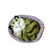 thumbnail image 3 of Cute Simulation Sounding Sleeping Cat Plush Mat Toy with Nest Kid Children Gift, 3 of 5