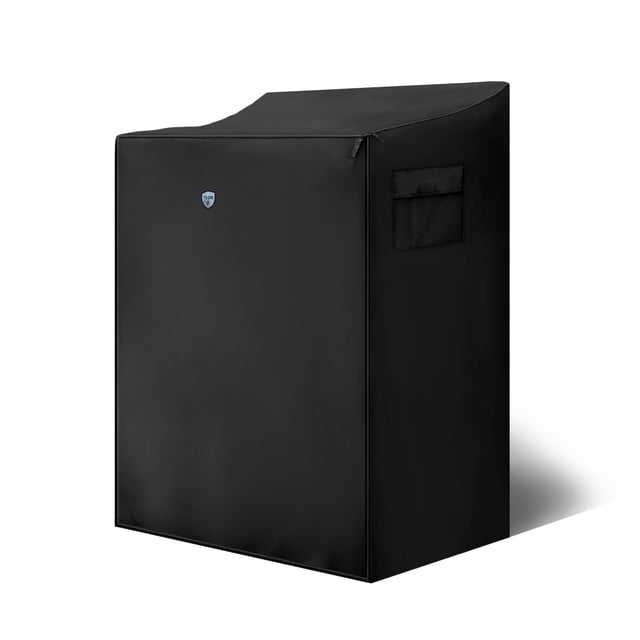 Funda Lavadora Premium Alta Calidad Afelpada con Cierre a prueba de agua Color Negro. Medidas exteriores 72x72x112 cm. Protector para lavadora. Cubierta para lavadora. Carga, Tapa Superior