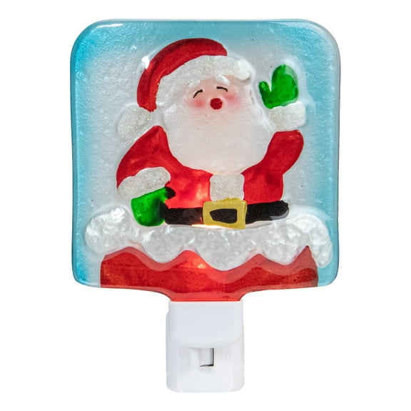 Northlight 6" Red and White Santa Claus Christmas Night Light