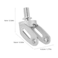 thumbnail image 2 of ELAYARD Support de Roue de Planche à Roulettes en Alliage d'Aluminium de Remplacement pour une Utilisation Pratique du Planche à Roulettes, 2 of 7