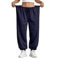 thumbnail image 3 of Gunia Wide Leg Pants For Women Harem Pants Elegant Casual Pull On Jogger Pants With Pockets Soft Summer Pants, 3 of 6