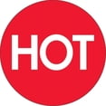 thumbnail image 1 of Tape Logic DL1084 2 in. Circle - Hot High Gloss Labels, Red & White - Roll of 500, 1 of 4