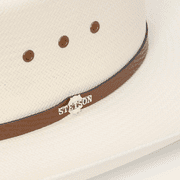 Stetson Men's Rodeo Natural Cattleman Straw Western Hat Natural 6 7/8