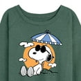 thumbnail image 3 of Peanuts - Snoopy's Beach Day - Women's Lightweight French Terry Long Sleeve Shirt, 3 of 6