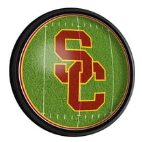USC Trojans Football 18'' Round Slimline Illuminated Wall Sign