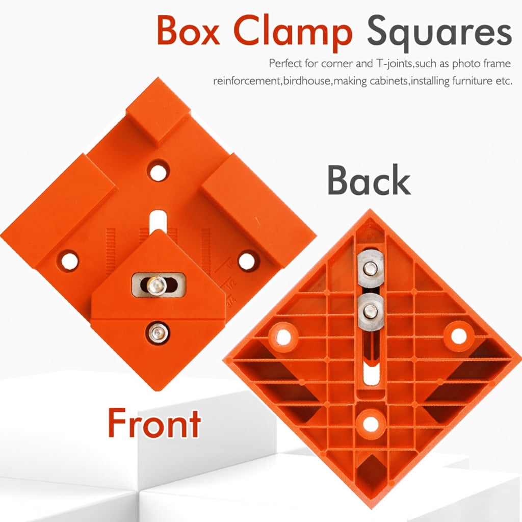 Set Of 4 Accuracy Wood Clamps Box Joint Clamping System Handheld Clamp For Cabinet Assembly Square Corner Alignment