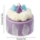 thumbnail image 3 of Vela perfumada de pastel morado | Cera decorativa con forma de corazón de fresa | 7 x 7 x 6,5 cm | Bonito regalo de cumpleaños, graduación y festividades | Fácil de encender, con un toque vibrante, 3 of 6