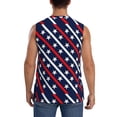 thumbnail image 4 of Gaeub Patriotic Star Men's Sleeveless Muscle Shirts Workout Tank Tops, Odor Protection and Comfortable - Large, 4 of 8