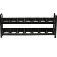 thumbnail image 3 of icolorfuled Black Plastic Paint Tool Storage Rack for Acrylic Bottles Organizer with Multi Grids and Holes 2pcs, 3 of 7