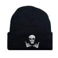 thumbnail image 2 of sunsanly Winter Beanie Hat Men Women Knit Skull Embroidered Warm Beanie Thick Stretchy Unisex Beanie Hat for Daily Wear Outdoor Sports, 2 of 7