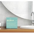 thumbnail image 6 of Zomyto 7"x7" Beach Sign Wood Box Sign Desk Decor,Coastal Decor,Beach Decorations For Home,Light Blue Decor,Beach House Wooden Box Sign, 6 of 6