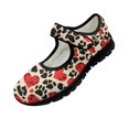 thumbnail image 4 of Psesaysky Women's Soft Comfortable Casual Shoes Leopard Print Love Sneakers for Ladies Girls Hook & Loop Size 5.5-10, 4 of 7