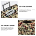 thumbnail image 5 of Kdxio Skulls1 Pattern Luggage Cover for Travel,Elastic and Durable,Fits 18-32 Inch,Anti-Scratch Suitcase Protector, 5 of 9