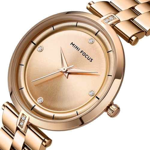 Reloj Para Dama Minifocus De Moda Original Casual Elegante Oro Rosa Mf0120l Naviforce Casual