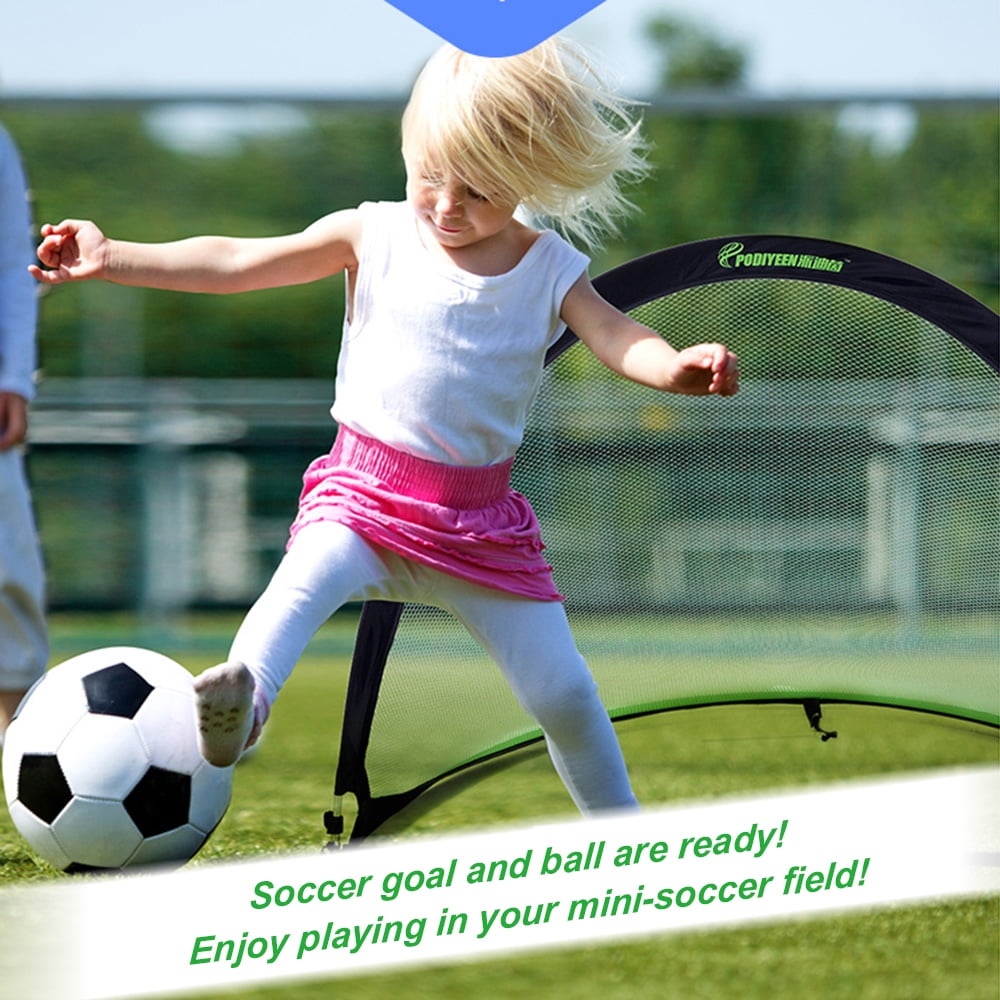 48*30*30in Semicircle Portable Folding Soccer Goal Child Pop Up Soccer