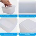 thumbnail image 5 of EuChoiz Reusable Silicone Food Storage Containers, Food Grade BPA Free Fresh-Keeping Box, 3Pcs, 5 of 8