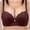 Coffee, variant on Womens Plus Size Full Coverage Underwire Bra with Lace Trim and Wide Straps Army Green L-XXXXXL,Size L