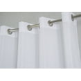 thumbnail image 3 of Olivia Gray Gilbert Solid Single Grommet Curtain Panel Pair - 54x63", White, 3 of 5