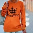 thumbnail image 1 of DPTALR Women Thanksgiving Print Loose O-Neck Long-Sleeved Fleece Oversized Sweatshirt Pullover, 1 of 9