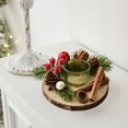 thumbnail image 6 of NWOKYZGH Christmas Candle Holders Glass Tealight Holder Decorative Candle Holder, Votive Candle Berry Ring with Pinecones and Votive Candle Holders for Wedding Christmas Decor, 6 of 6