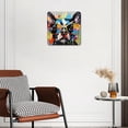 thumbnail image 3 of 10 Inch Wall Clock Battery Operated Silent Clock Decorative for Office, Kitchen, Outdoor, Living Room，Multicolor French Bulldog Sunglasses Elegant, 3 of 4