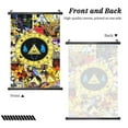 thumbnail image 2 of Bill Cipher Poster Plastic Shaft Wall Hanging Banner Artwork Canvas Wall Art Painting Decor For Home Living Room Bedroom Office 16"X24", 2 of 7
