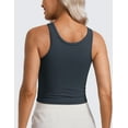 thumbnail image 2 of CRZ YOGA Womens Butterluxe Double Lined Tank Tops Scoop Neck Racerback Workout Tanks, 2 of 7