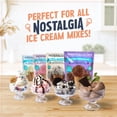 thumbnail image 4 of Máquina para hacer helados eléctrica Nostalgia – Estilo salón, antigua máquina para hacer helados suaves que hace yogur helado o helado en minutos – Divertido aparato de cocina – Blanco – 4 cuartos, 4 of 5