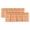 Orange, variant on Orange Valances for Windows, Country French Rustic Buffalo Plaid Modern Art Light Filtering Kitchen Curtains, Rod Pocket Window Valance Curtains for Living Room Bedroom, 42" W x 12" L, 2 Panels