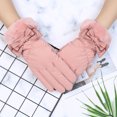 thumbnail image 2 of Women Bow Winter Snow Gloves Outdoor Gloves Waterproof Gloves, 2 of 6